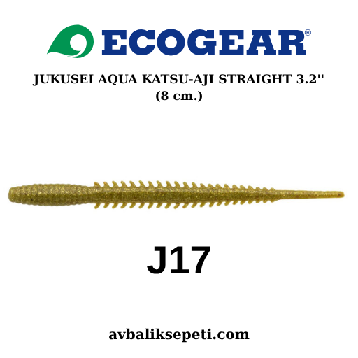 ECOGEAR JUKUSEI AQUA KATSU AJI STRAIGHT 3.2'' (8 cm.) J17