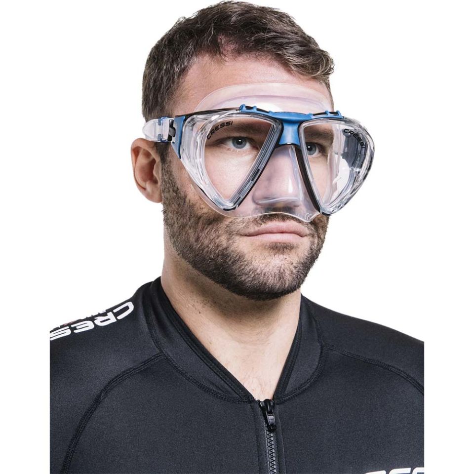 Cressi Penta Plus Dalış Maskesi CLEAR/BLUE