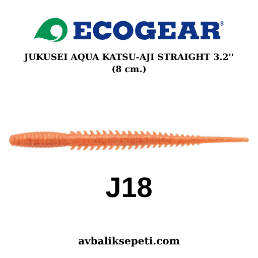 ECOGEAR JUKUSEI AQUAKATSU AJI STRAIGHT 3.2'' (8 cm.) J18