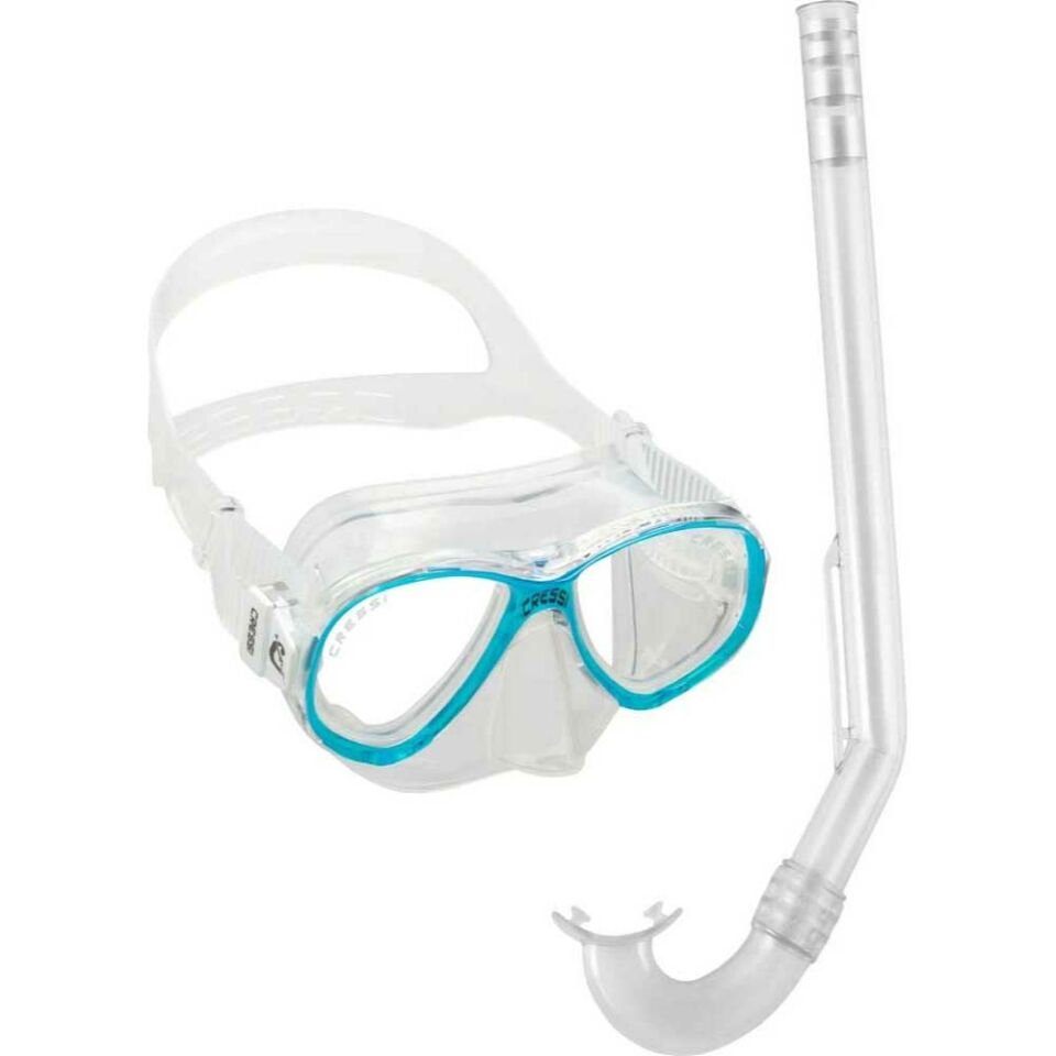 Cressi Junior Perla Maske - Mini Gringo Şnorkel Set CLEAR/AQUAMARINE