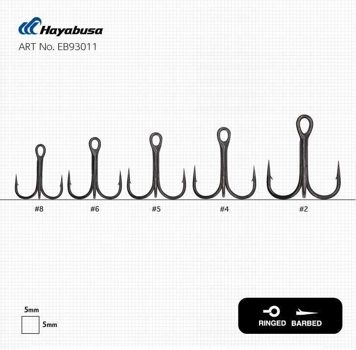 Hayabusa TBL 930 Üçlü İğne Premium 6lı Paket Nikel
