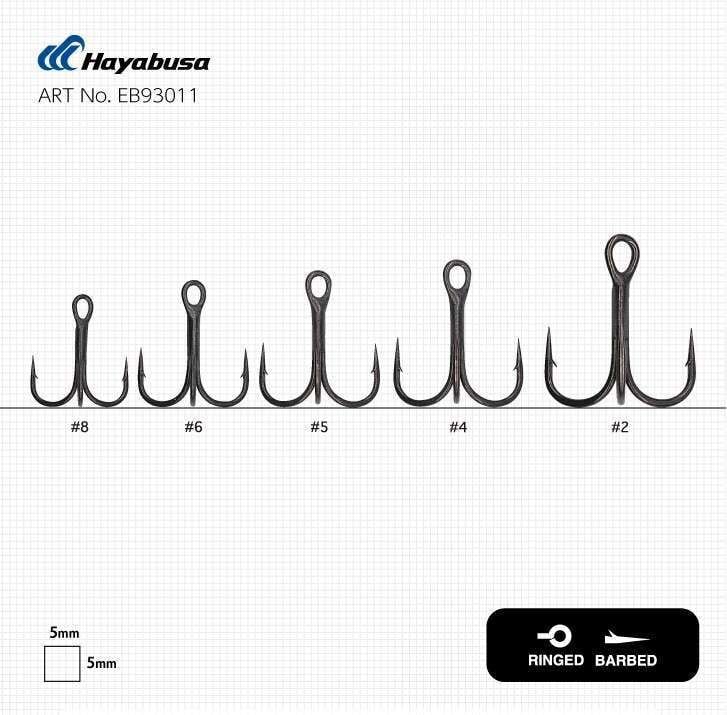 Hayabusa TBL 930 Üçlü İğne Premium 6lı Paket Nikel