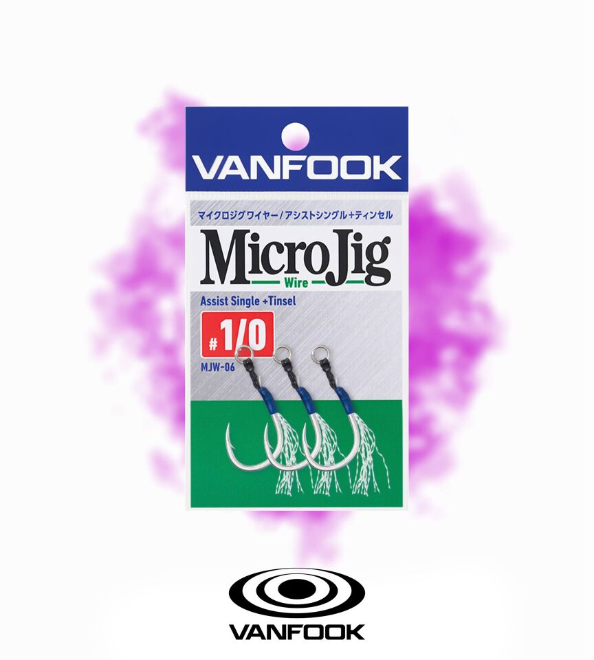 VANFOOK MJW-06 MICRO JIG WIRE TN ASIS 0.5CM 3P #1/0