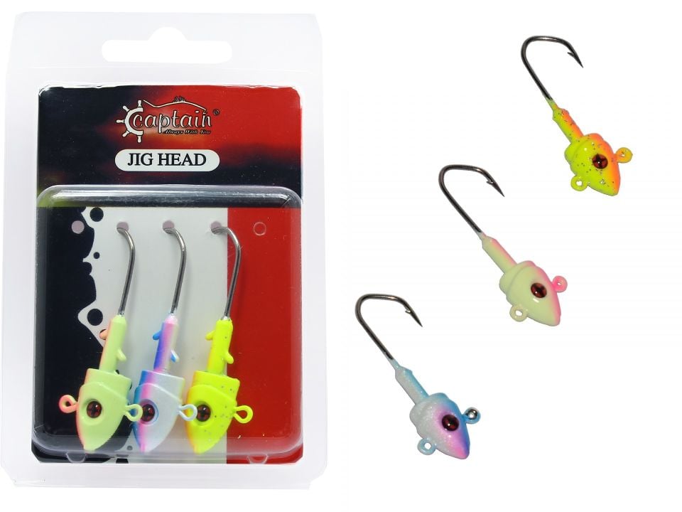 Mutant 6412 Jig Head Rigato Body 3'lü Mix Set Çift Yönlü Jig Head
