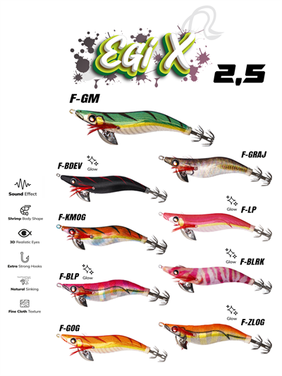 Fujin EgiX 2.5 10gr Kalamar Zokası F-BDEV
