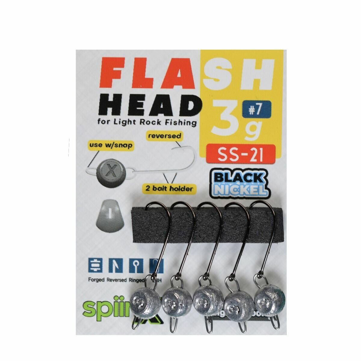 SPIINX FLASH HEAD JIGHEAD HAM 3G #7 5P