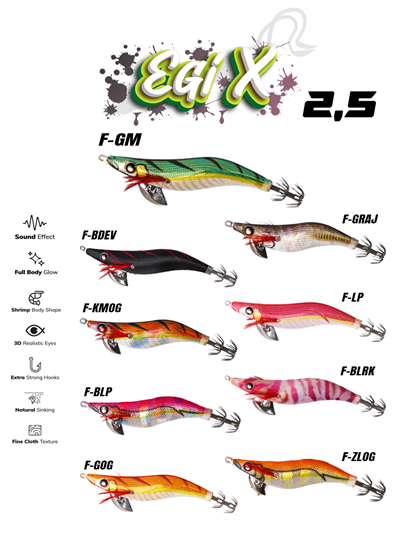 Fujin EgiX 2.5 10gr Kalamar Zokası F-GOG