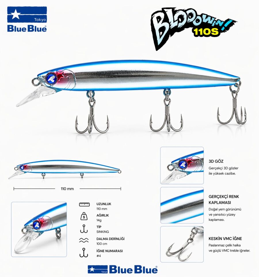 BLOOWIN! 110 SINKING 14G #01