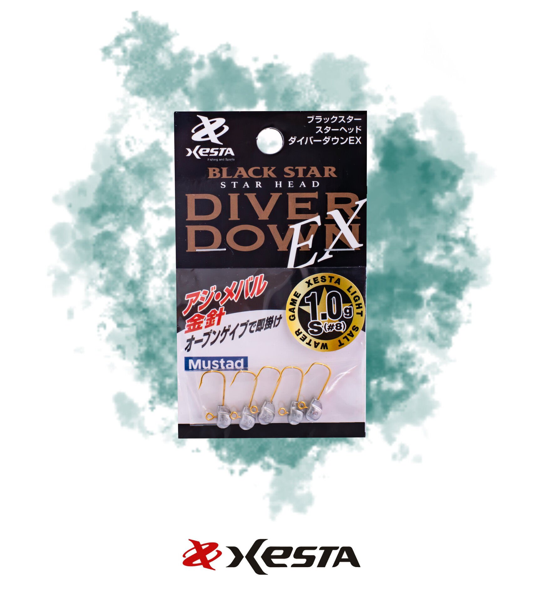 XESTA STAR HEAD DIVER DOWN EX JIGHEAD S #8 5P 1.0G
