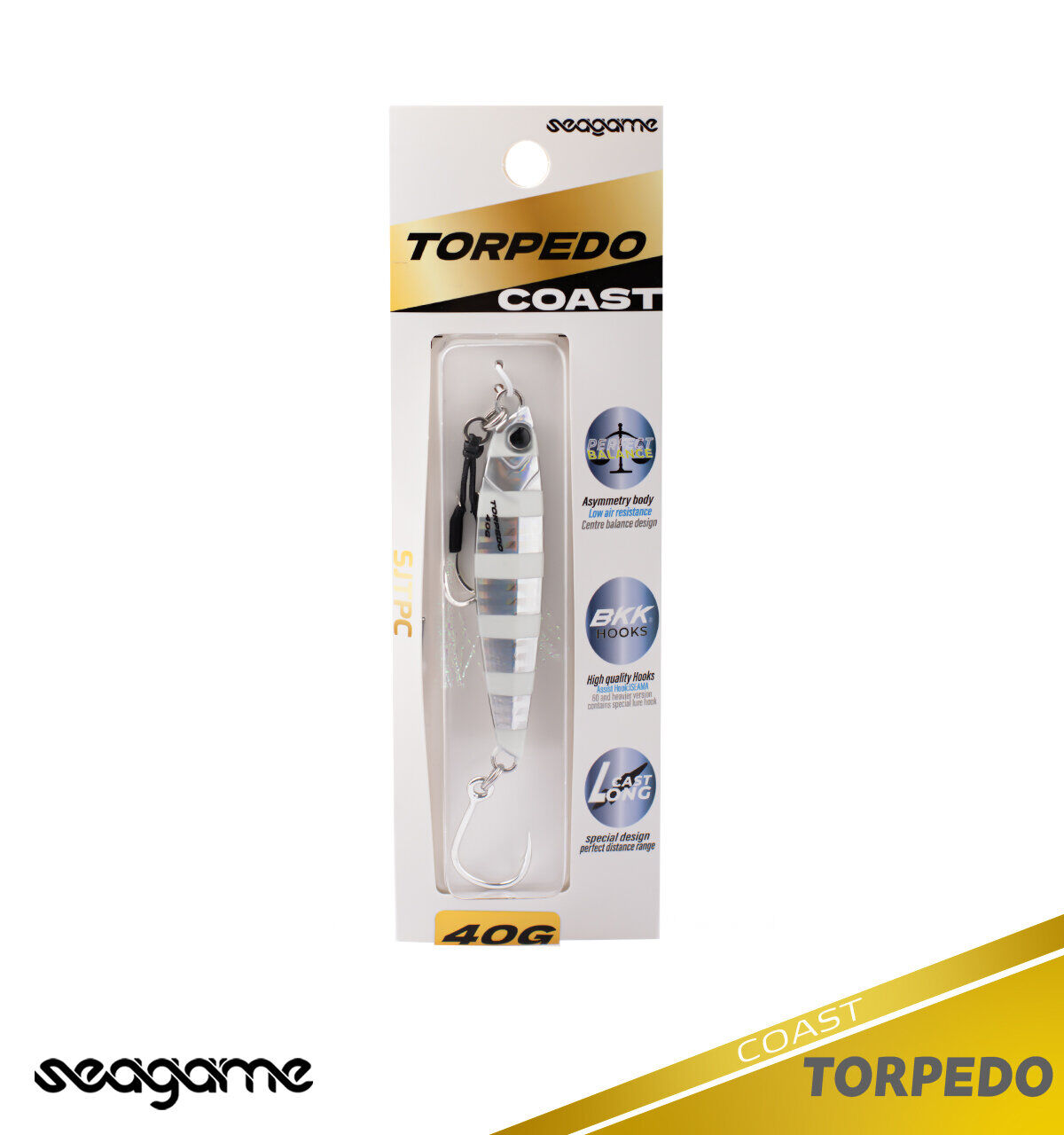 SEAGAME TORPEDO COAST 40G #001 ZEBRA GLOW