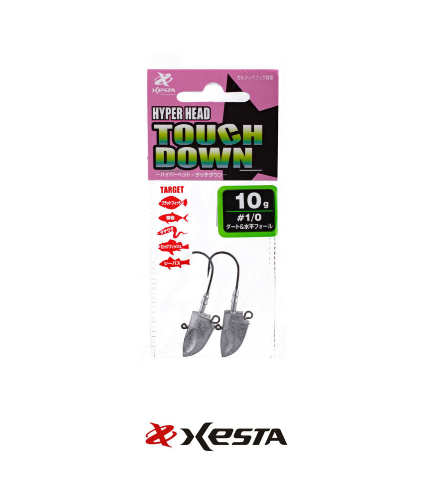 XESTA HYPER HEAD TOUCH DOWN JIGHEAD #1/0 2P 10G