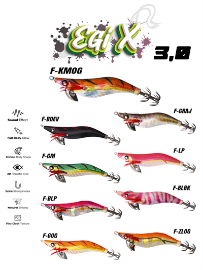 Fujin EgiX 3.0 16.4gr Kalamar Zokası F-BLRK