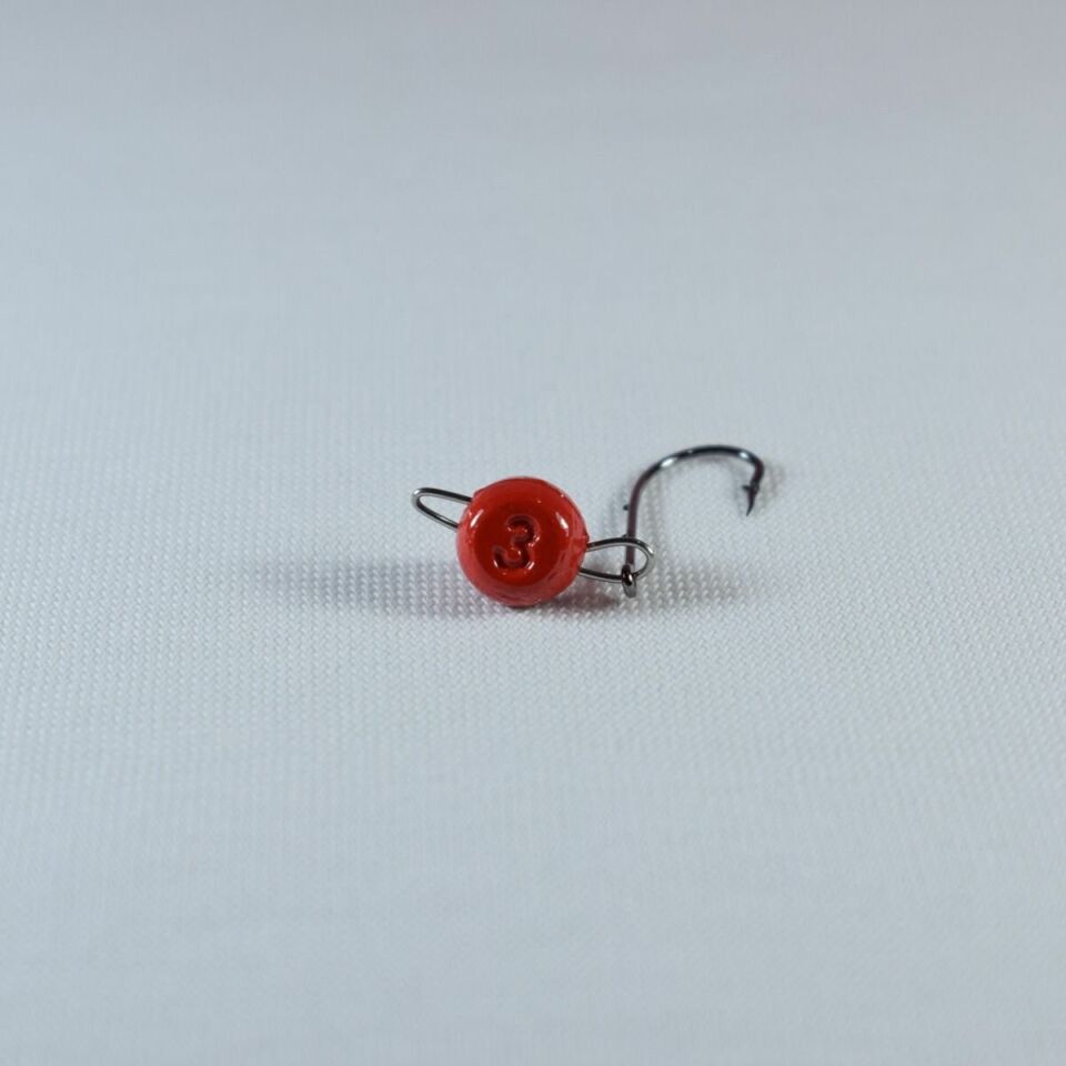 SPIINX FLASH HEAD JIGHEAD KIRMIZI  2.2G #7 4P