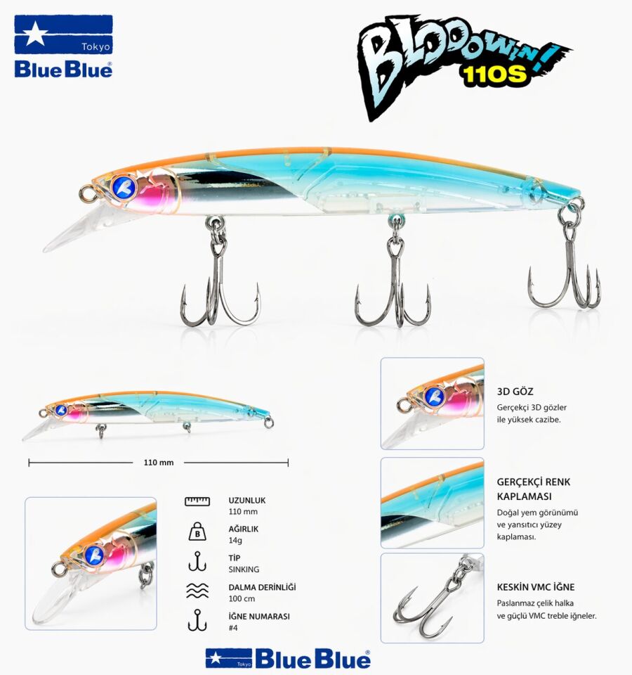 BLOOWIN! 110 SINKING 14G #07