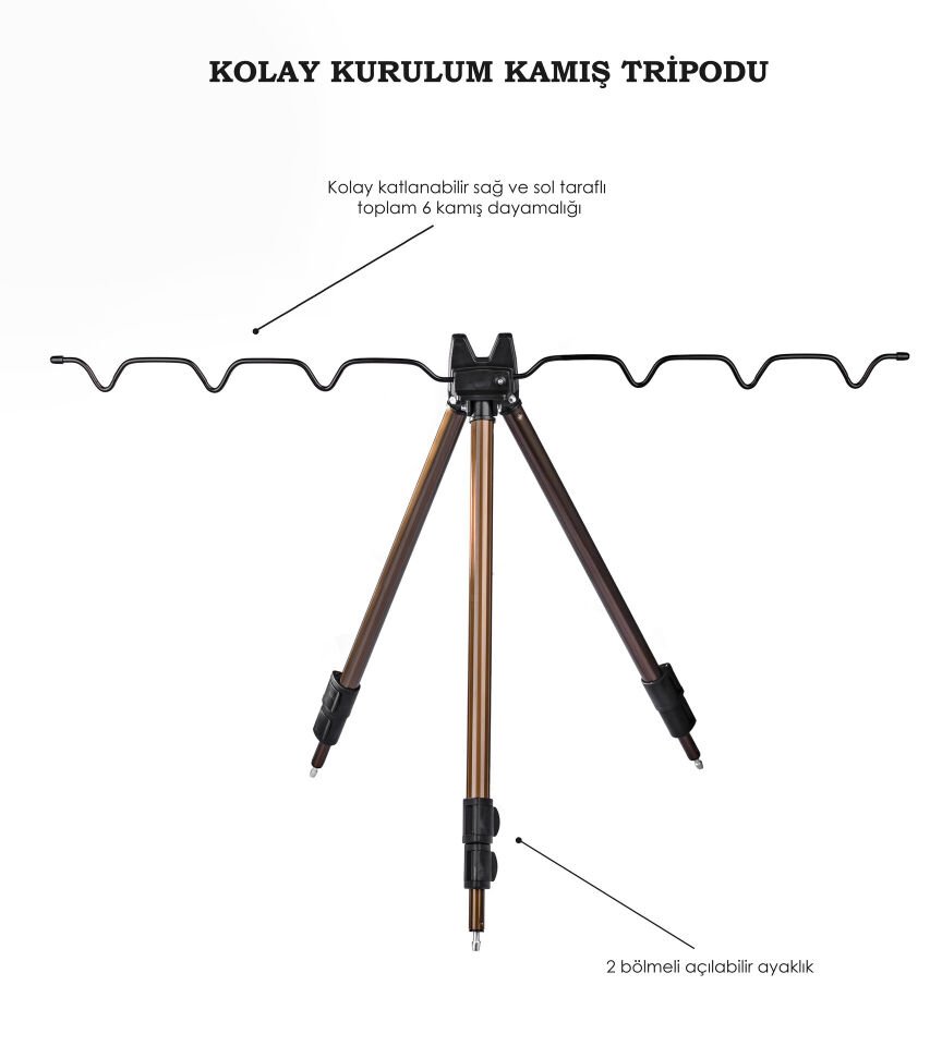TRIPOD 120 CM 3 BOĞUM KROM