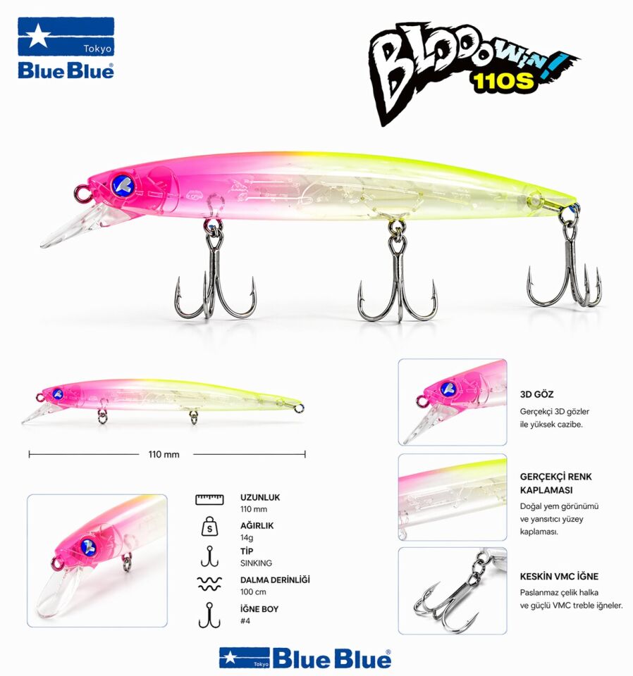 BLOOWIN! 110 SINKING 14G #08