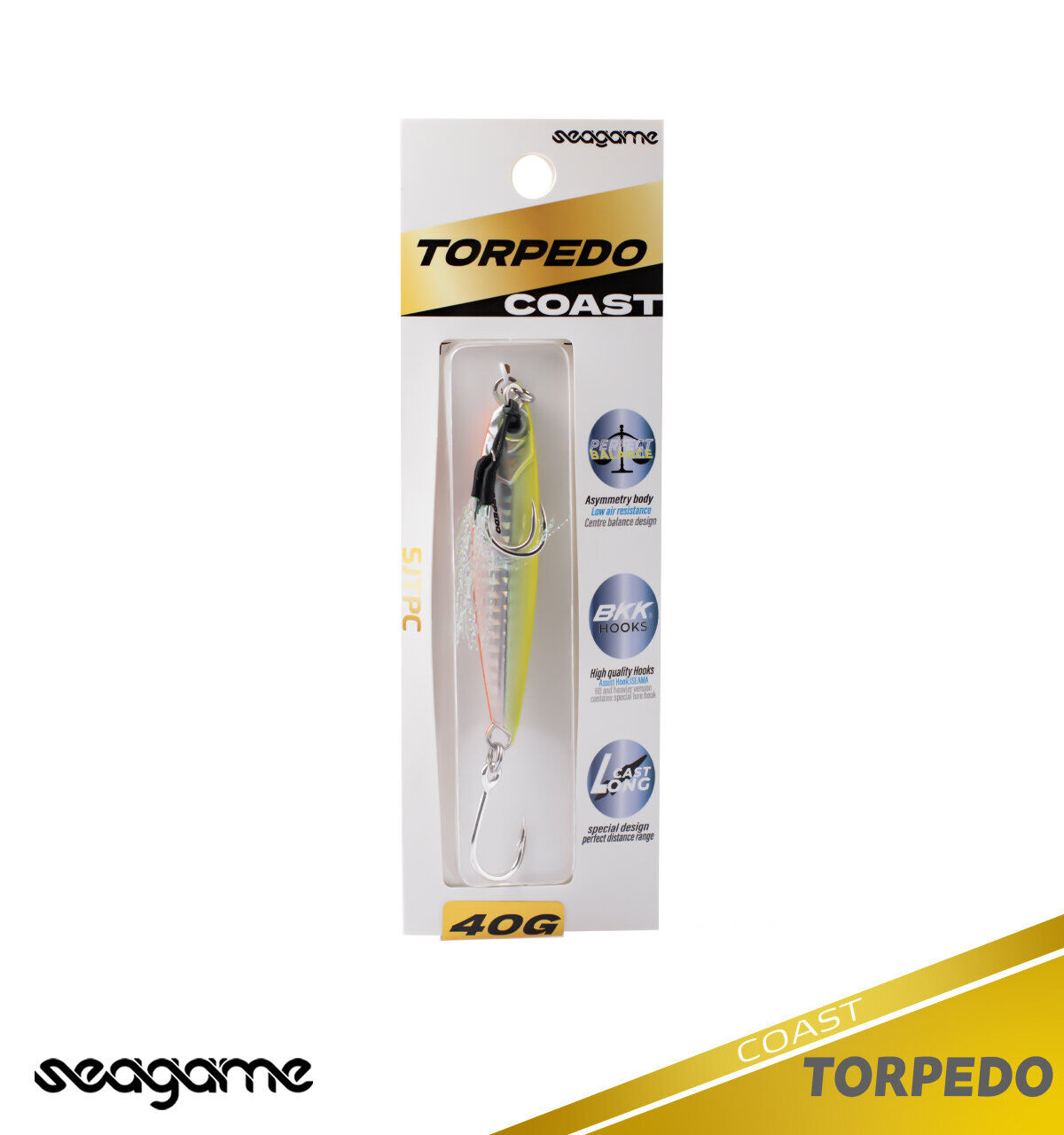 SEAGAME TORPEDO COAST 40G #015 YELLOW CHART