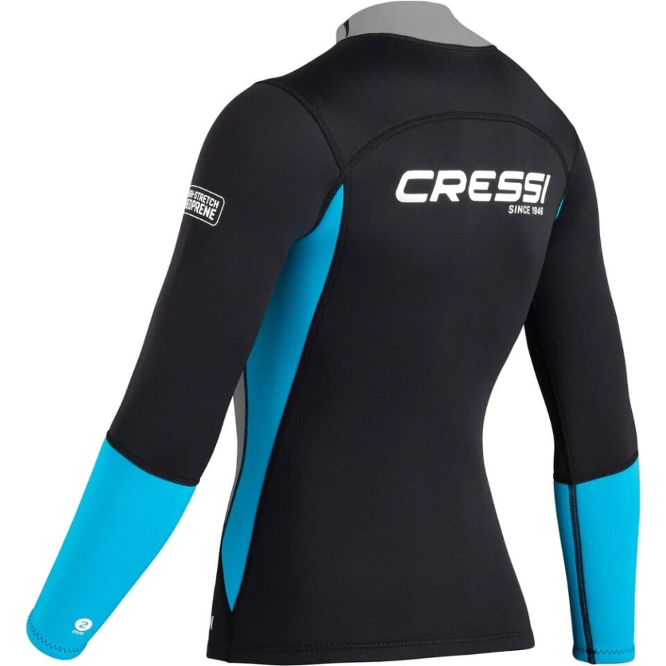 Cressi Guardian Lady Dalış Ceketi BLACK-A.MARİNE - 2MM - XS - NO:1