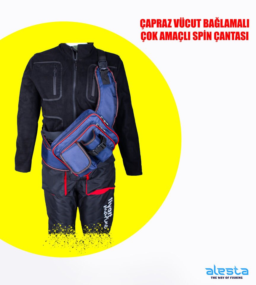 ÇAPRAZ SPIN ÇANTA 2 GÖZ LACİVERT