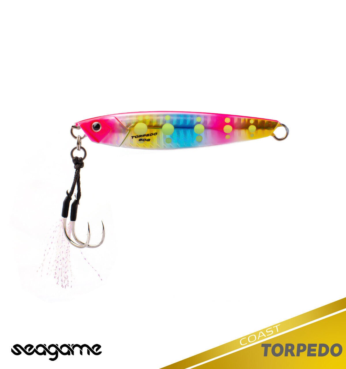 SEAGAME TORPEDO COAST 60G #201 GLOW DOT RAINBOW