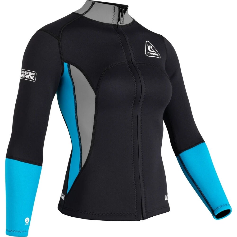 Cressi Guardian Lady Dalış Ceketi BLACK-A.MARİNE - 2MM - S - NO:2