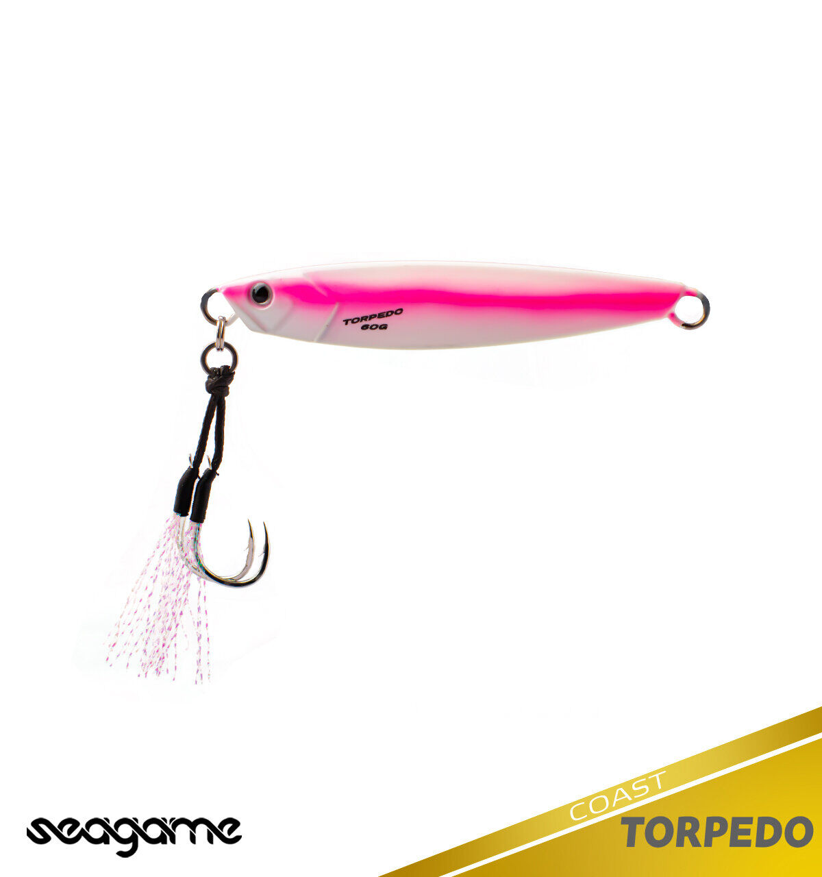 SEAGAME TORPEDO COAST 60G #227 SILVER PINK LINE