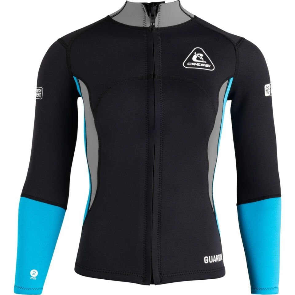 Cressi Guardian Lady Dalış Ceketi BLACK-A.MARİNE - 2MM - L - NO:4
