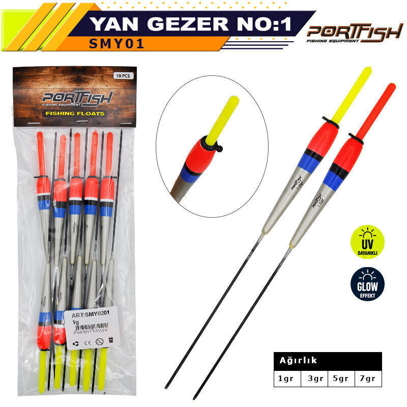 Portfish Balsa Şamandıra Yan Gezerli no:01 10 Adetli