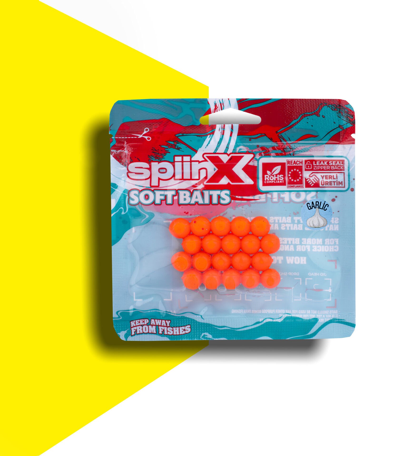 SPIINX FISH EGGS 10MM 20P SARIMSAK UV ORANGE