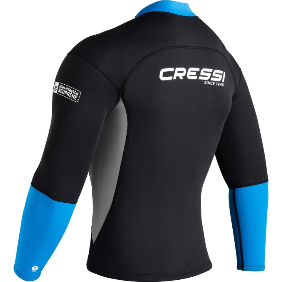 Cressi Guardian Man Dalış Ceketi BLACK-BLUE - 2MM - XL - NO:5