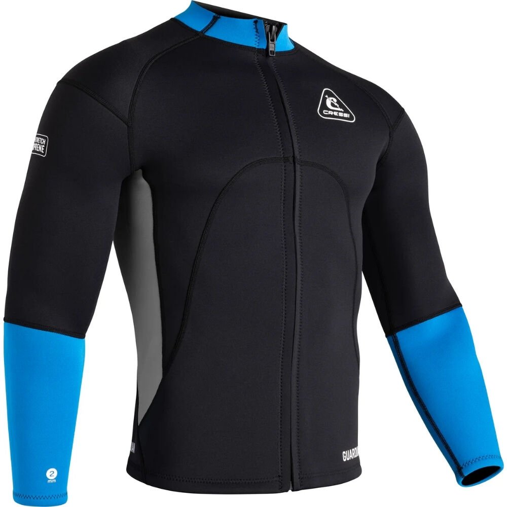 Cressi Guardian Man Dalış Ceketi BLACK-BLUE - 2MM - S - NO:2