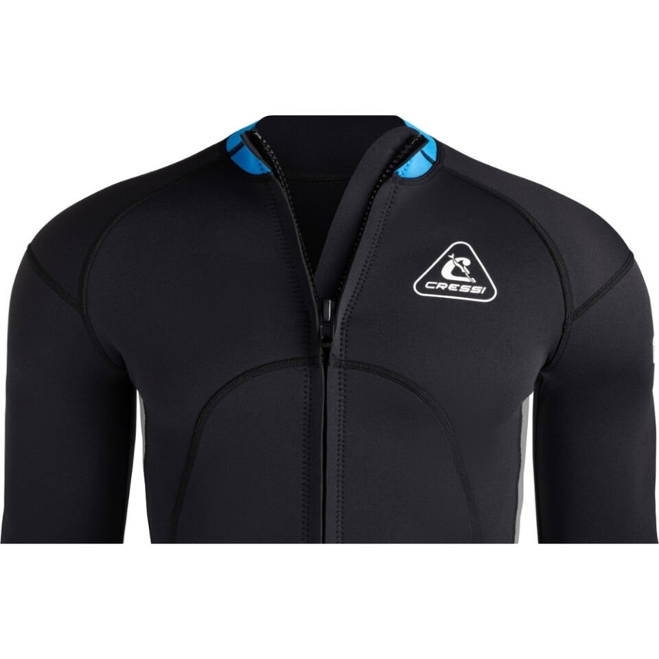 Cressi Guardian Man Dalış Ceketi BLACK-BLUE - 2MM - S - NO:2