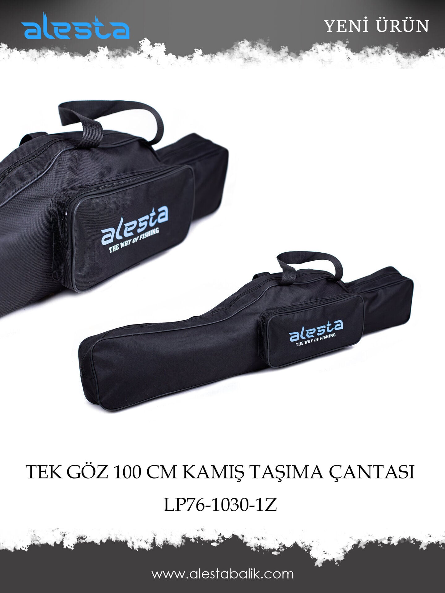KAMIŞ ÇANTASI 100CM 1 GÖZ SİYAH 1 CEP