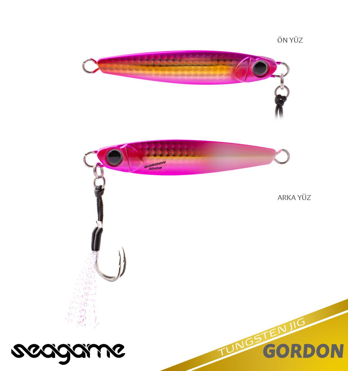 SEAGAME GORDON TG JIG 100G #216 PINK GOLD GLOW
