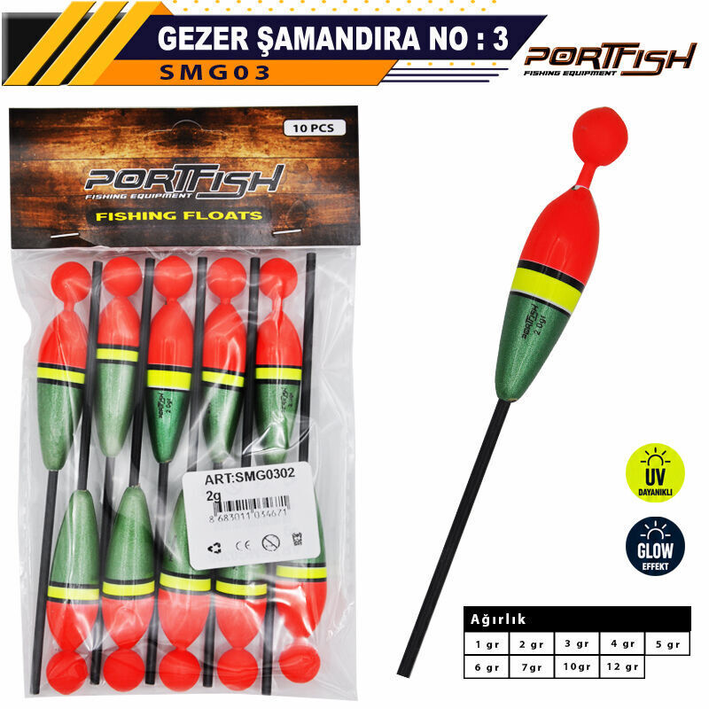 Portfish Balsa Şamandıra Gezer no:03 10 Adetli