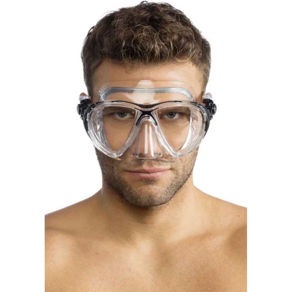 Cressi Big Eyes Evolution Crystal Dalış Maskesi CLEAR-BLACK