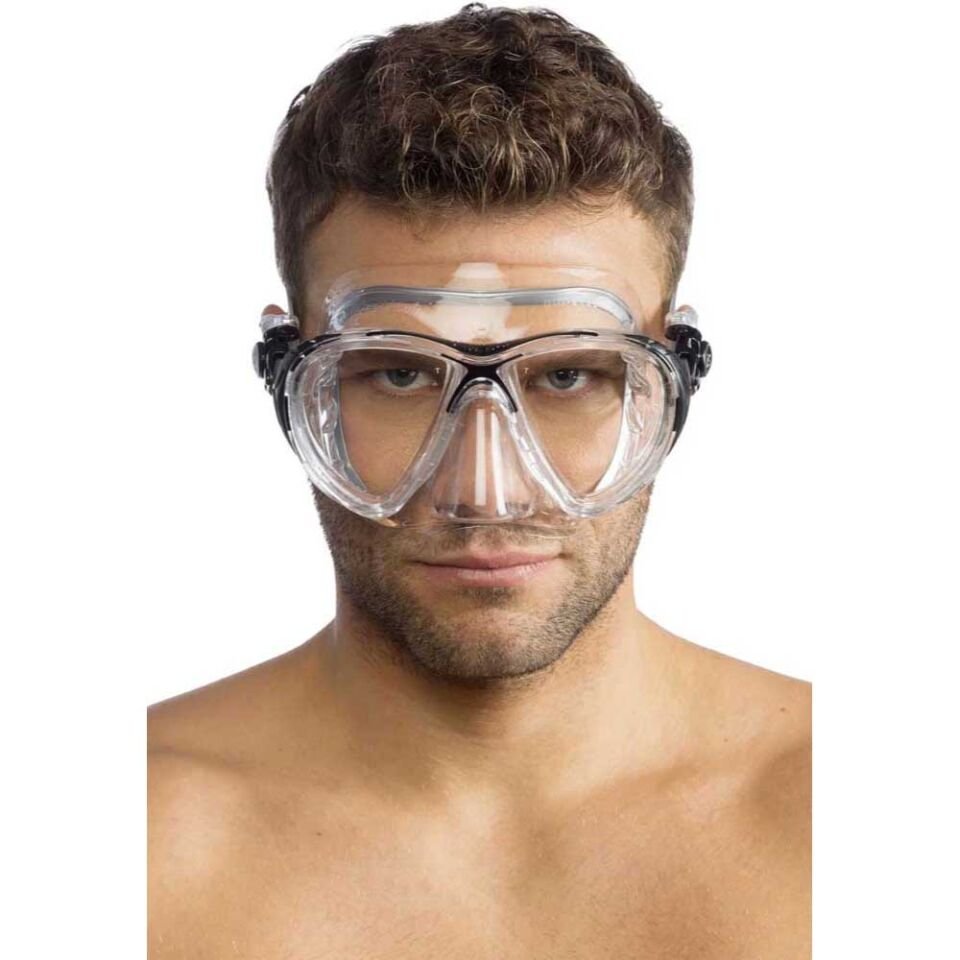 Cressi Big Eyes Evolution Crystal Dalış Maskesi CLEAR-BLACK
