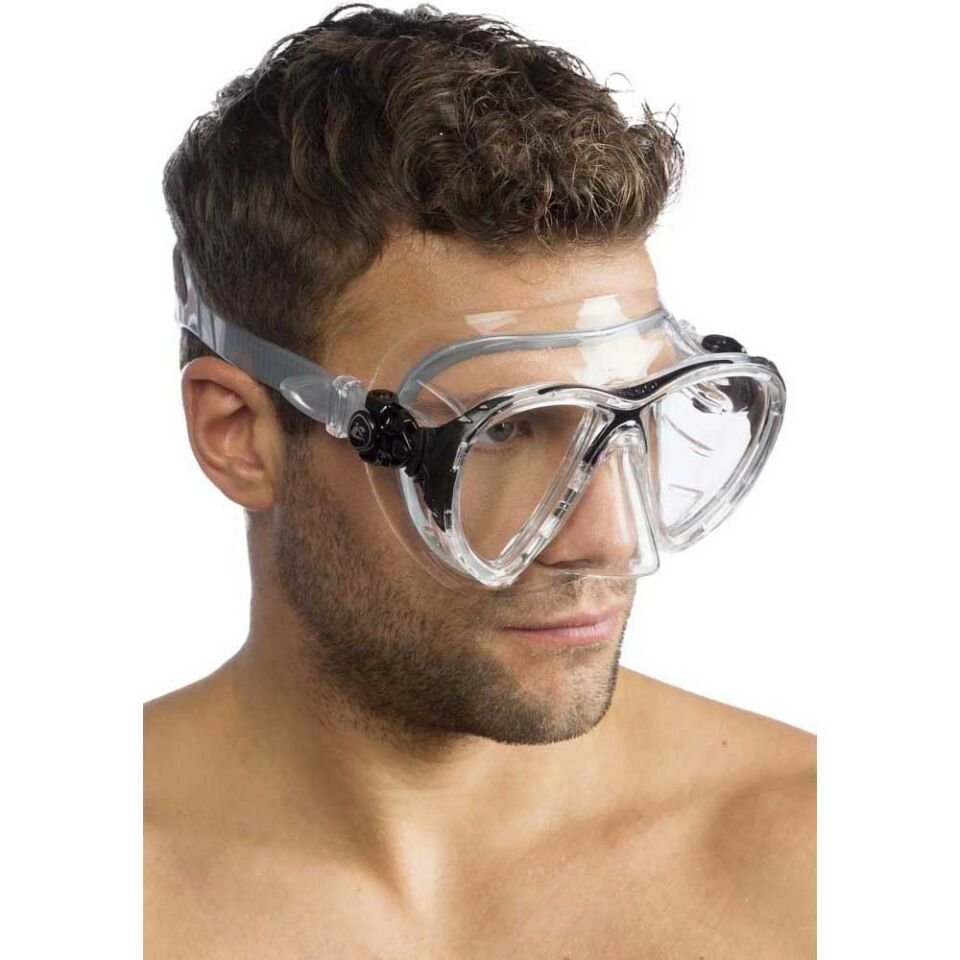 Cressi Big Eyes Evolution Crystal Dalış Maskesi CLEAR-BLACK