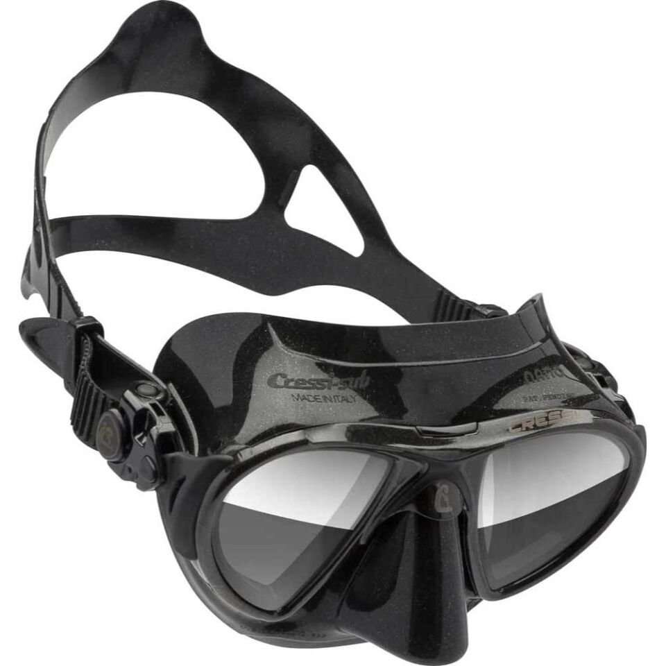 Cressi Nano Dalış Maskesi BLACK-BLACK-HD MIRRORED