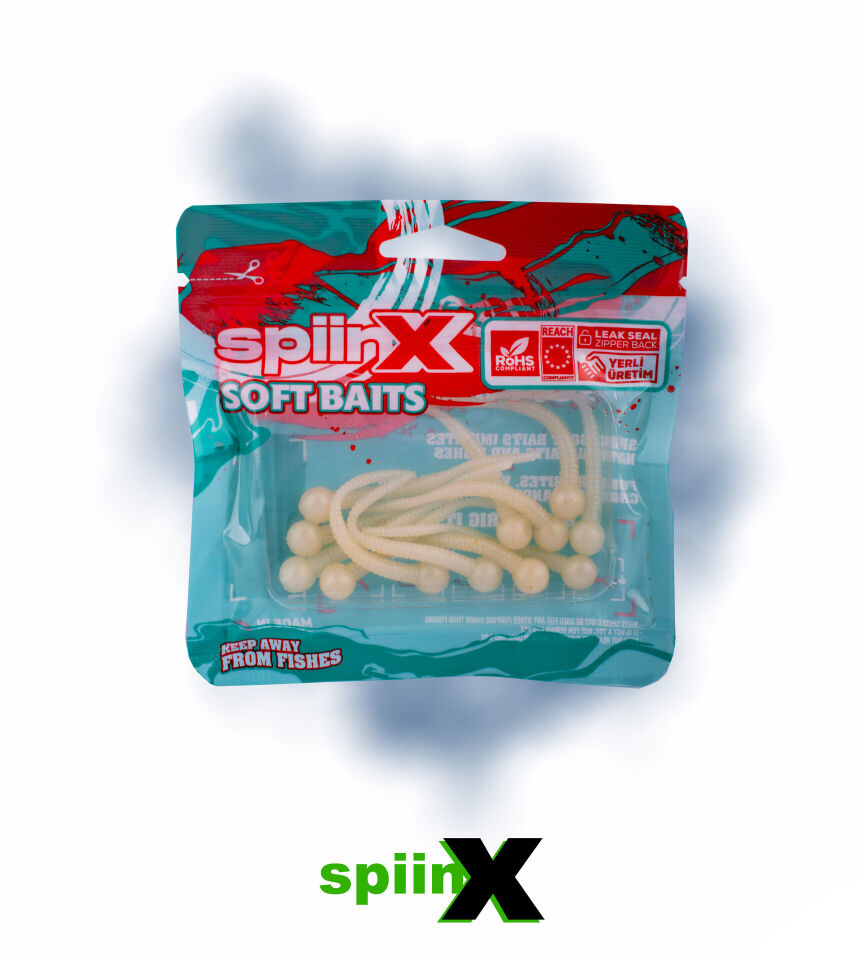 SPIINX MICE TAIL SİLİKON 8CM 12P GLOW PEARL WHITE