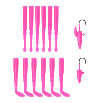 Fujin Micro Sandeel Kit 65mm LRF Silikonu Pink Glow