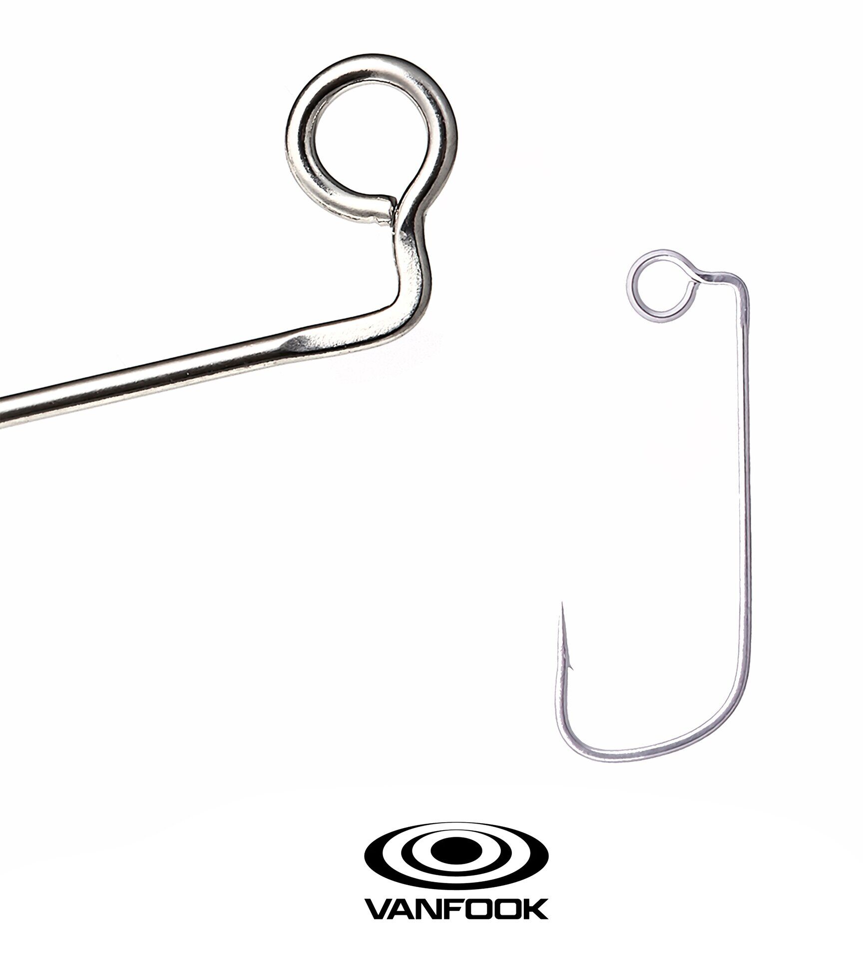 VANFOOK AJ-21S AJY HOOK SILVER 10P #8