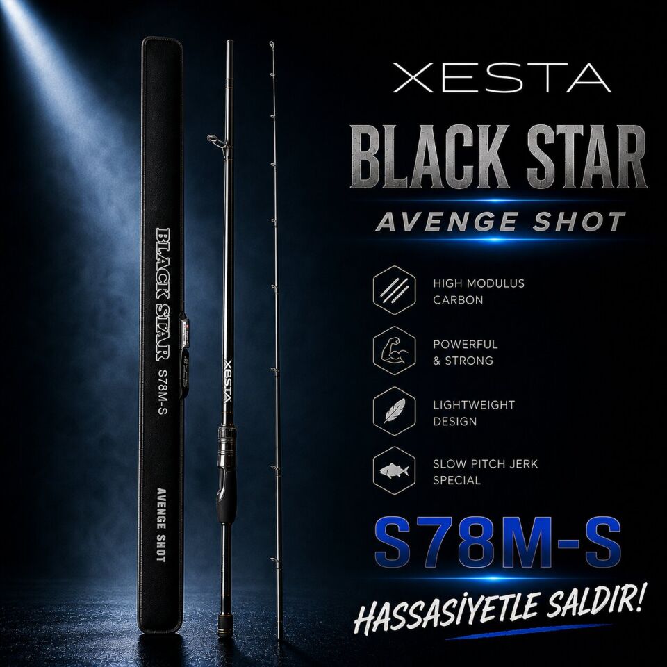 XESTA BLACKSTAR S78M-S KAMIŞ 2.34M 1-20G 0.2-08PE 2P