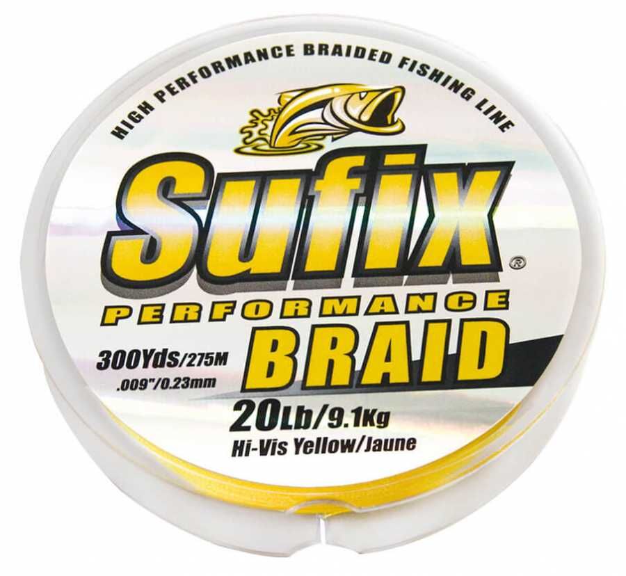 Sufix Performance Braid İp Misina 0.18MM - 135MT - 12.2KG - HI VIS YELLOW