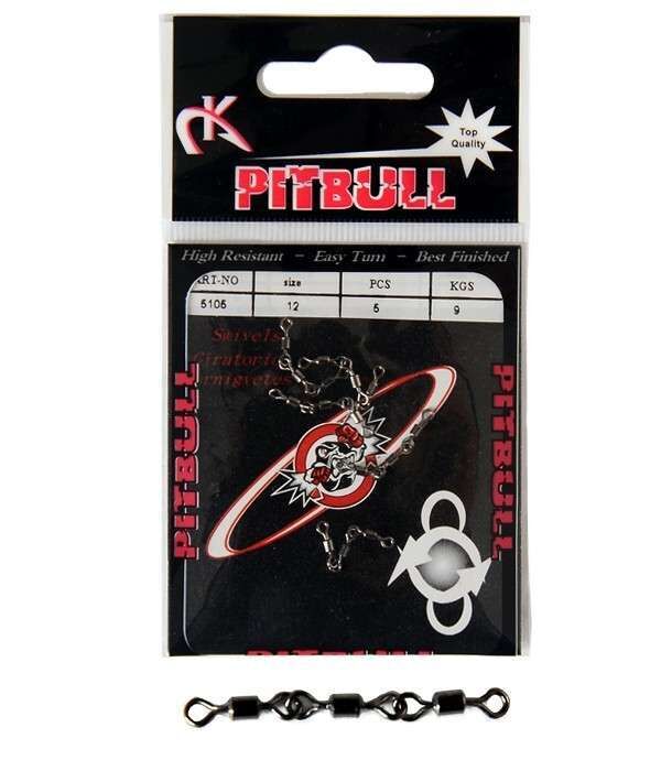Pitbull 5105 3 Zincir Fırdöndü 5li Paket Black Nikel Standart