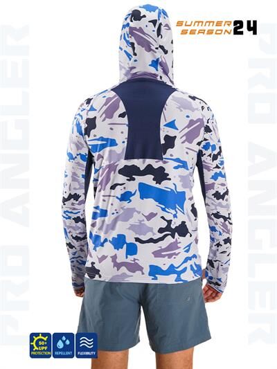 Fujin Pro Angler S24 Buff&Hoodi Natural Blue Camo