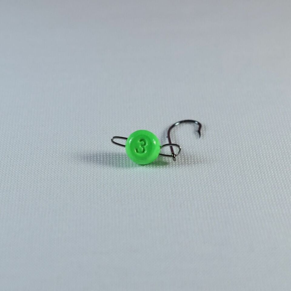 SPIINX FLASH HEAD JIGHEAD UV YEŞİL 3.5G #8 4P