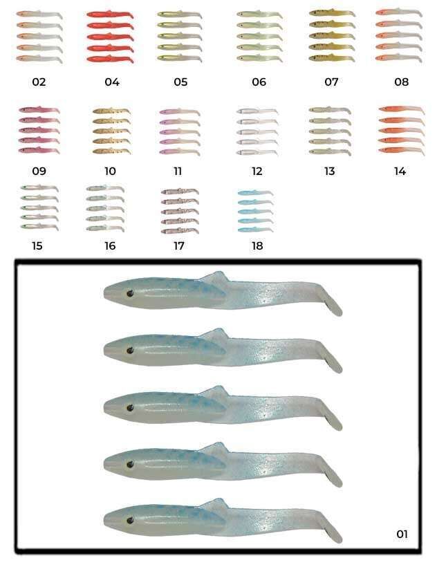 Captain 3595 Elegant 35cm Silikon Zargana 5li Paket Suni Yem 01