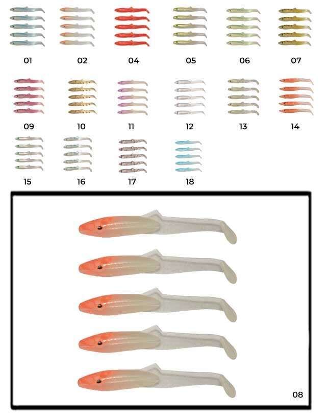 Captain 3595 Elegant 35cm Silikon Zargana 5li Paket Suni Yem 08