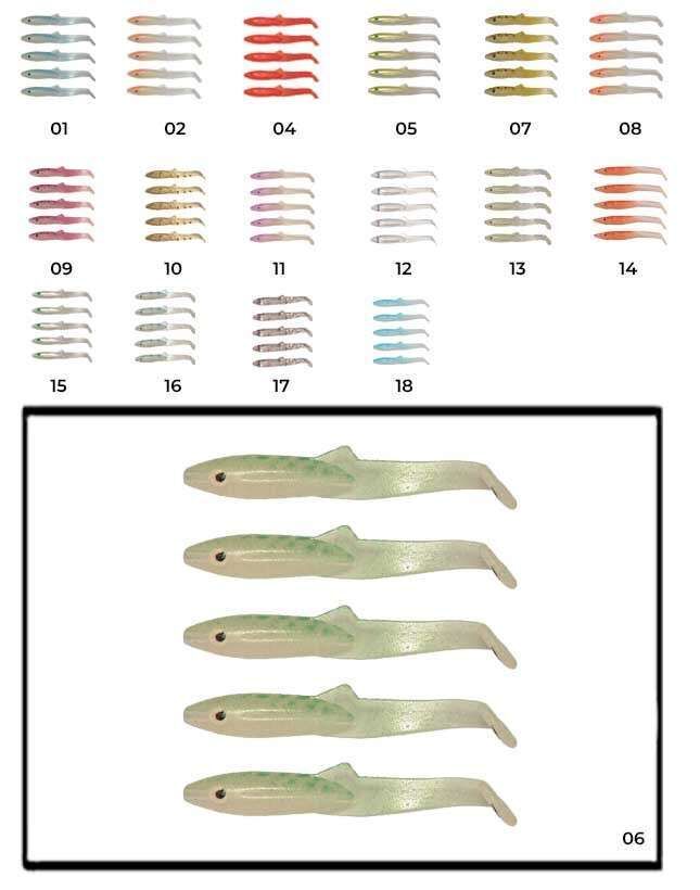 Captain 3595 Elegant 35cm Silikon Zargana 5li Paket Suni Yem 06
